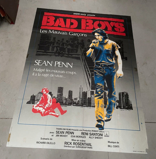 BAD BOYS MOVIE POSTER ORIGINAL 120x160 SEAN PENN