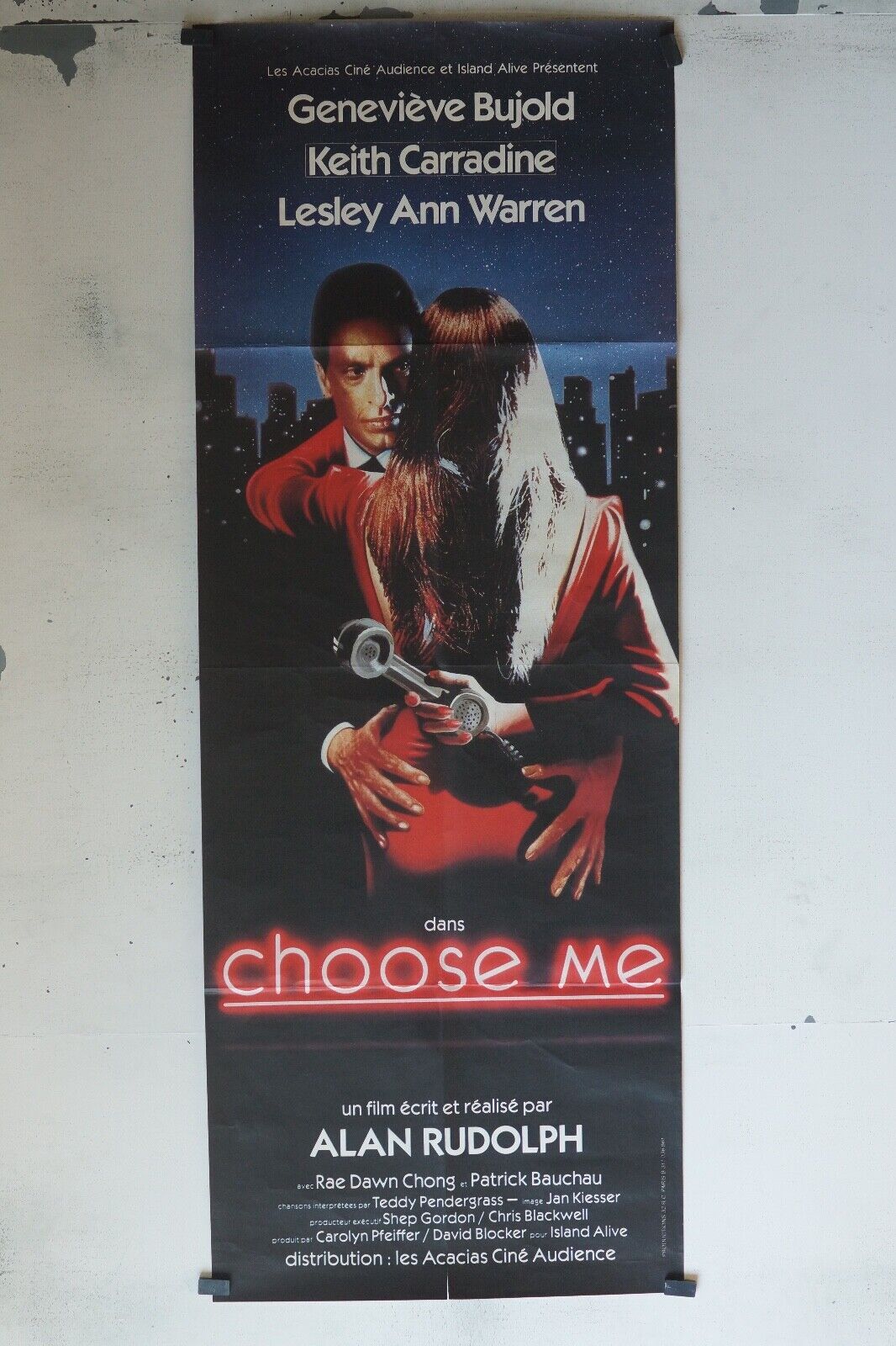 CHOOSE ME POSTER ORIGINAL (60x160) GENEVIÈVE BUJOLD