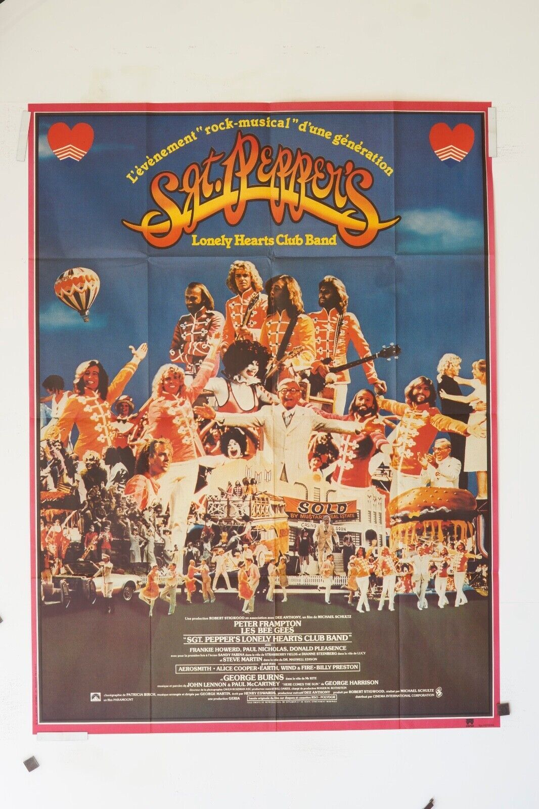SGT.PEPPERS ORIGINAL MOVIE POSTER 120x160 PETER FRAMPTON