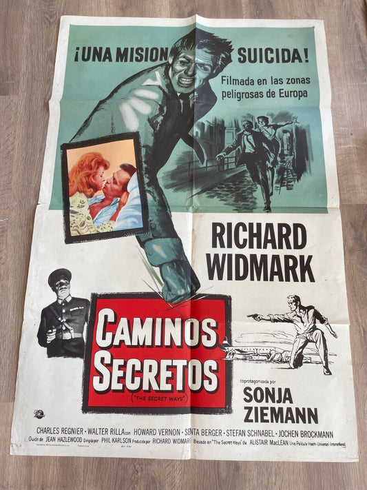 CAMINOS SECRETOS 70X100 original RICHARD WIDMARK