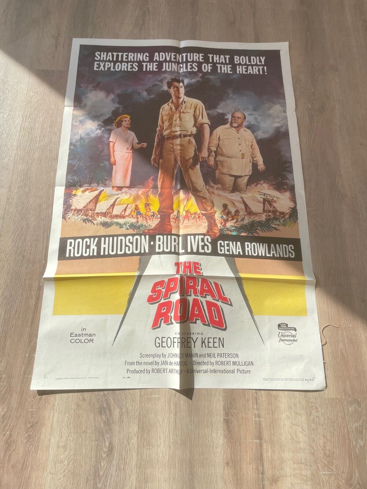 THE SPIRAL ROAD, MOVIE POSTER ORIGINAL, (69x103), ROCK HUDSON