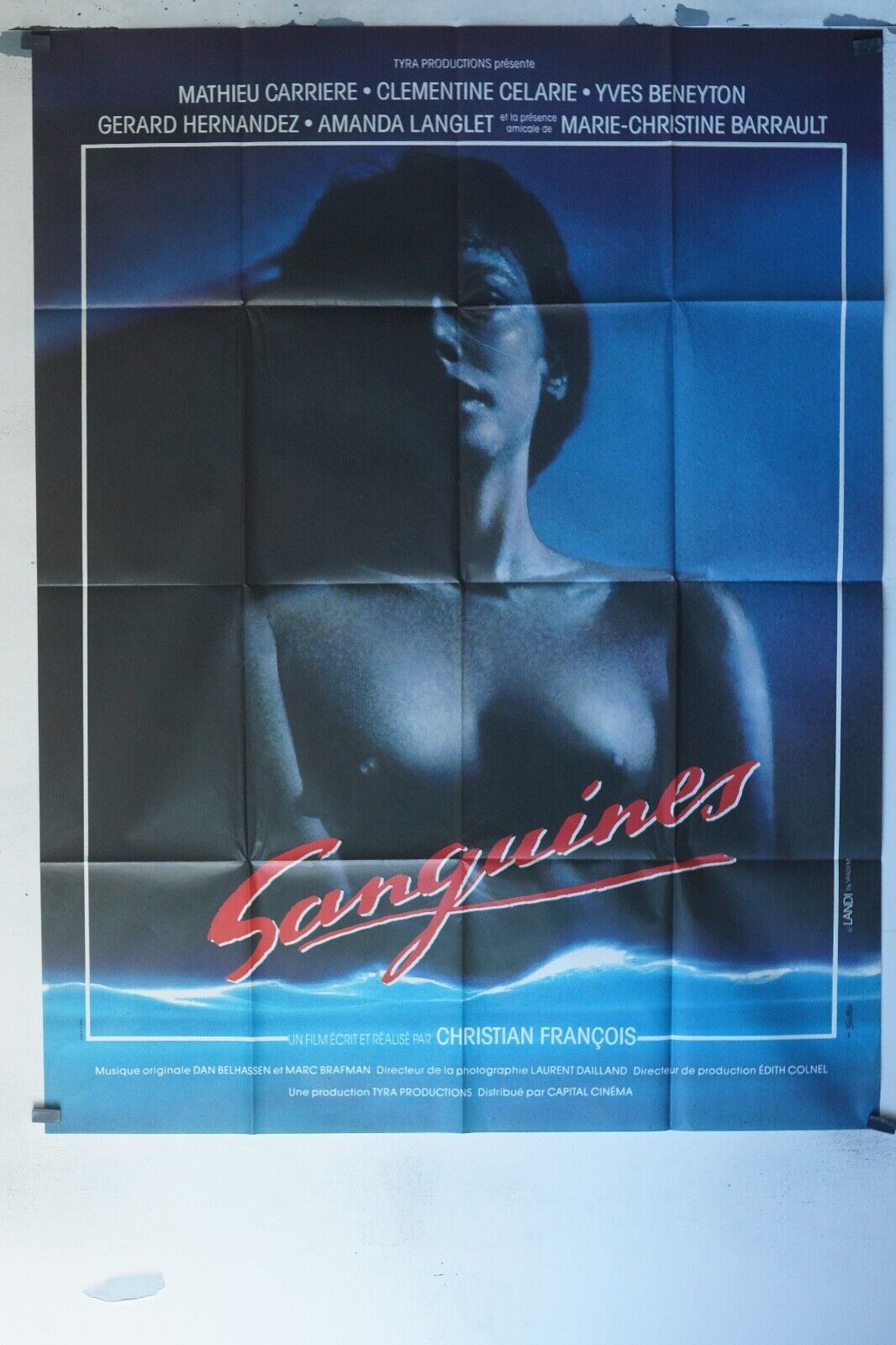 SANGUINES MOVIE POSTER ORIGINAL 120x160 MATHIEU CARRIÈRE
