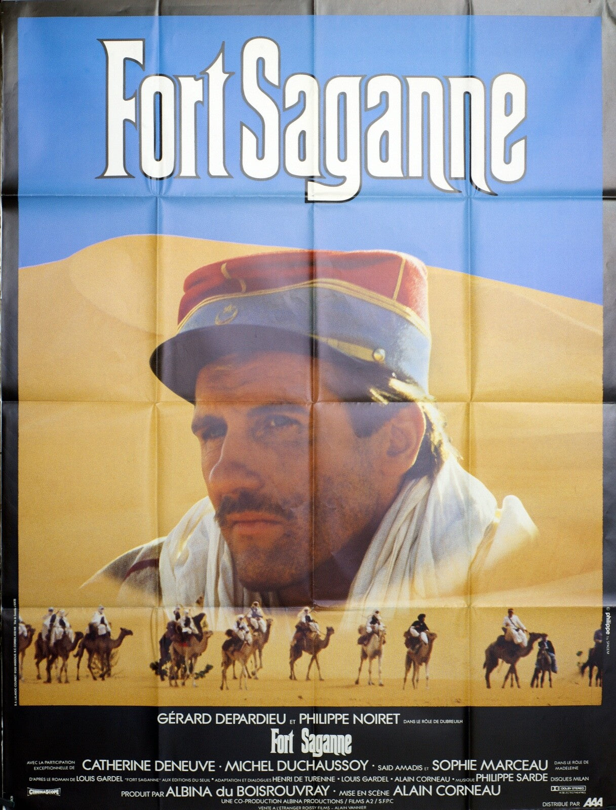 FORT SAGANNE ORIGINAL MOVIE POSTER 120x160 GÉRARD DEPARDIEU
