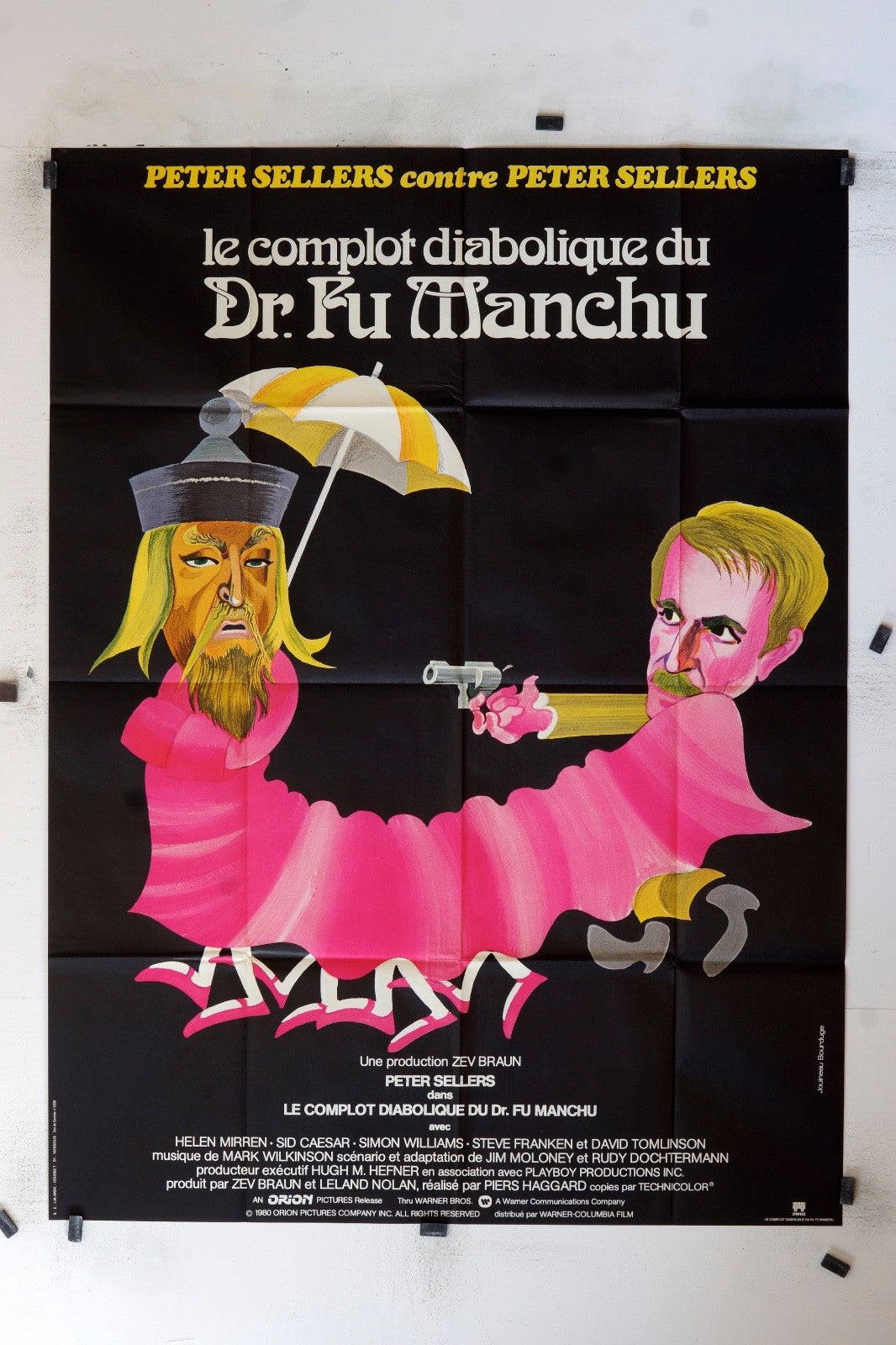 LE COMPLOT DIABOLIQUE DU DR FU MANCHU POSTER ORIGINAL 120x160