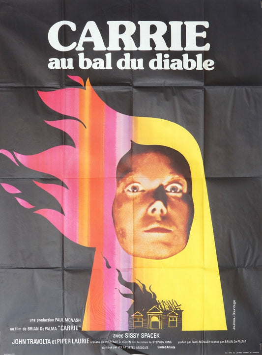CARRIE AU BAL DU DIABLE JOHN TRAVOLTA movie poster ORIGINAL 120x160