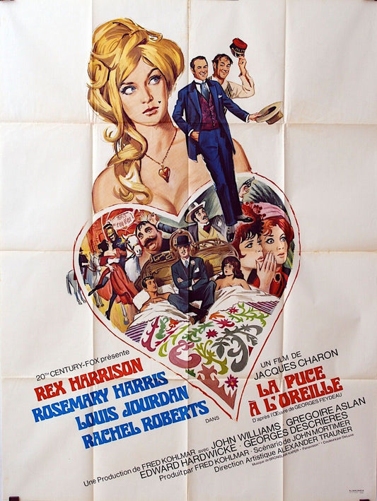 LA PUCE À L’OREILLE POSTER ORIGINAL (120X160) REX HARRISON