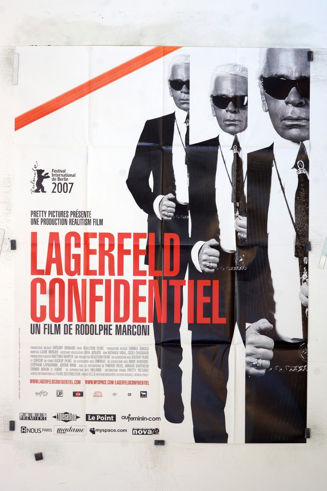 LAGERFELD CONFIDENTIEL RODILPHE MARC MOVIE POSTER ORIGINAL (120x160)