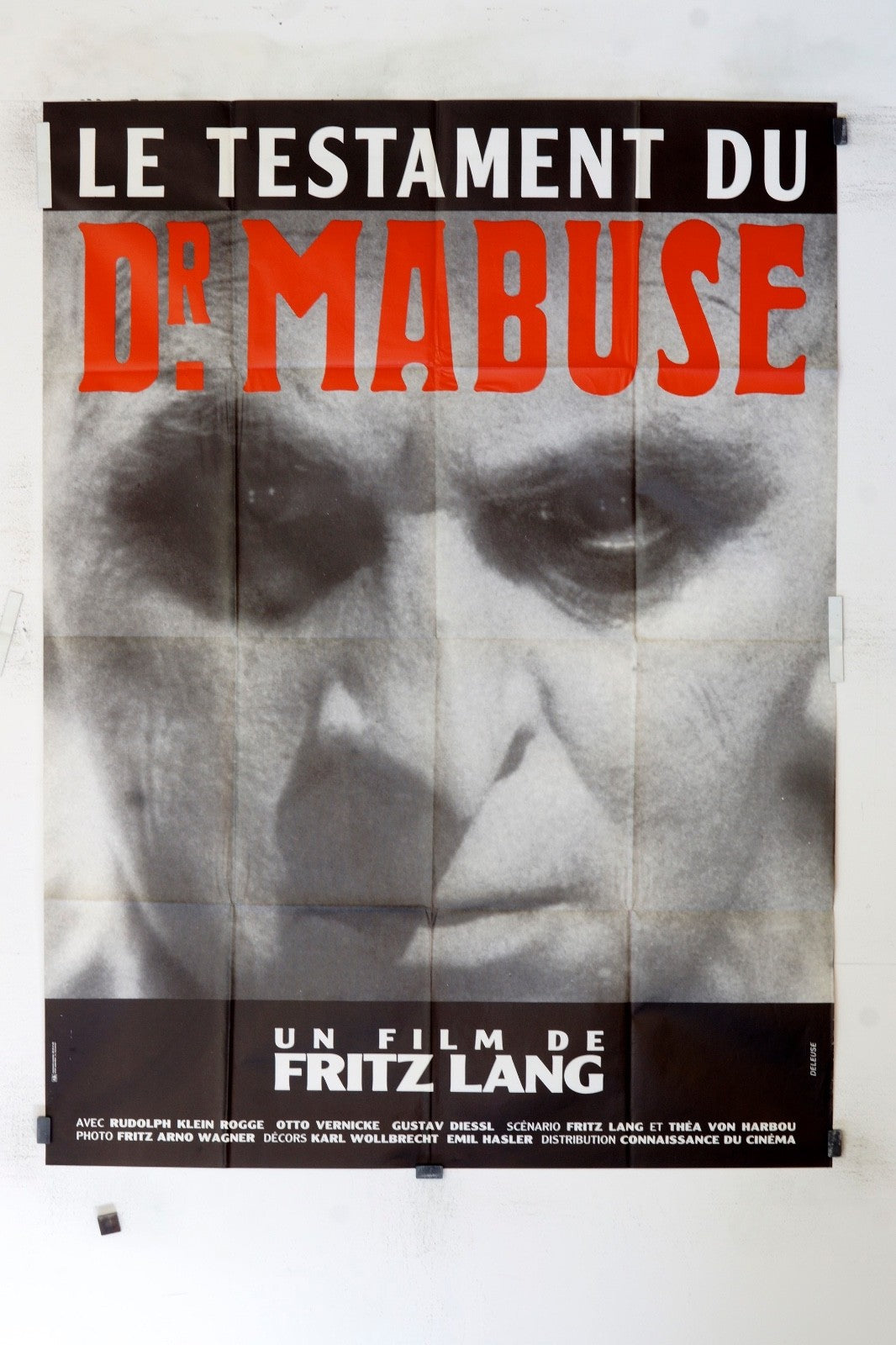 LE TESTAMENT DR MABUSE FRITZ LANG POSTER ORIGINAL (120x160)