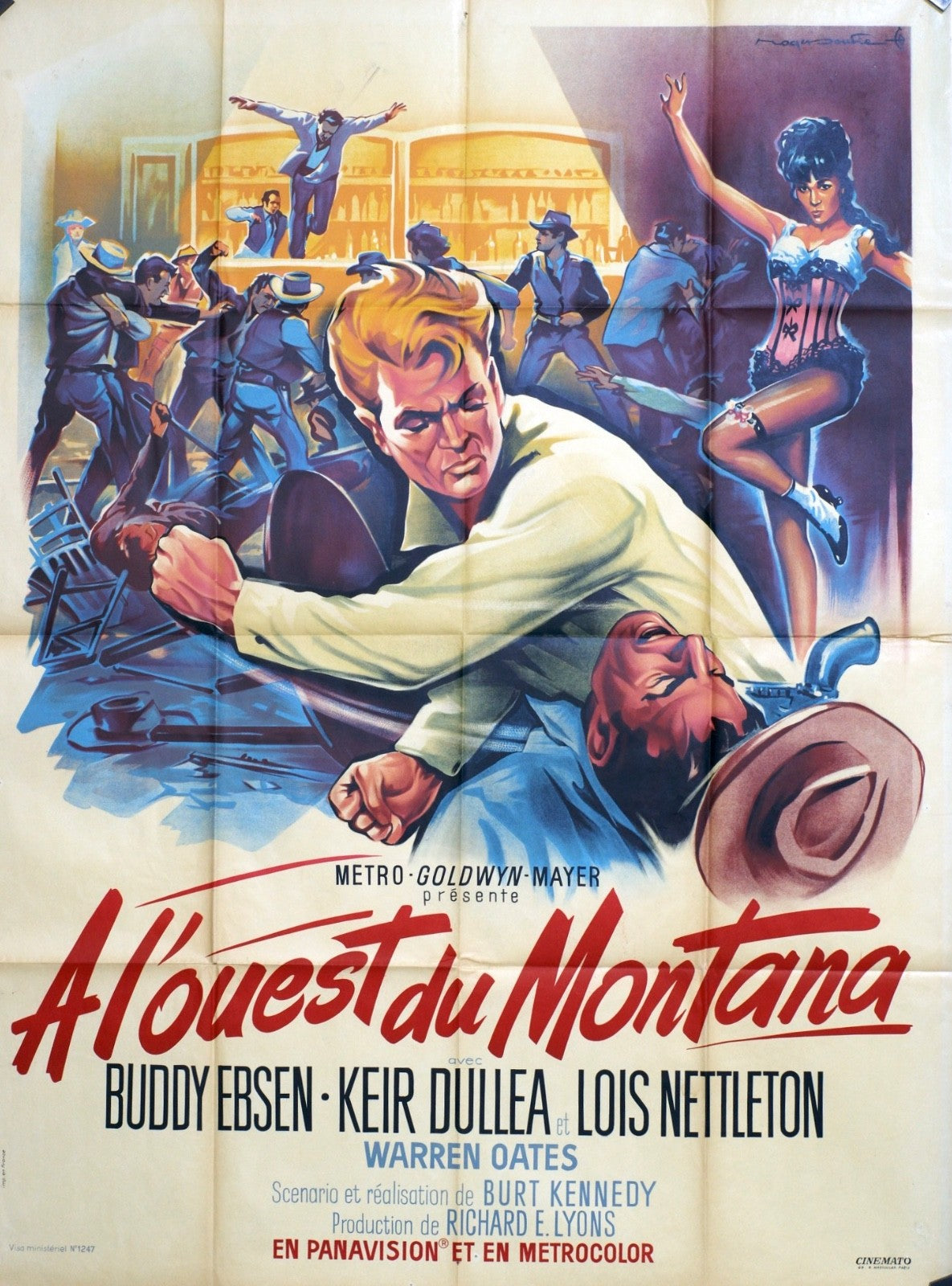 A L’OUEST DU MONTANA BUDDY EBSEN movie poster ORIGINAL 120x160