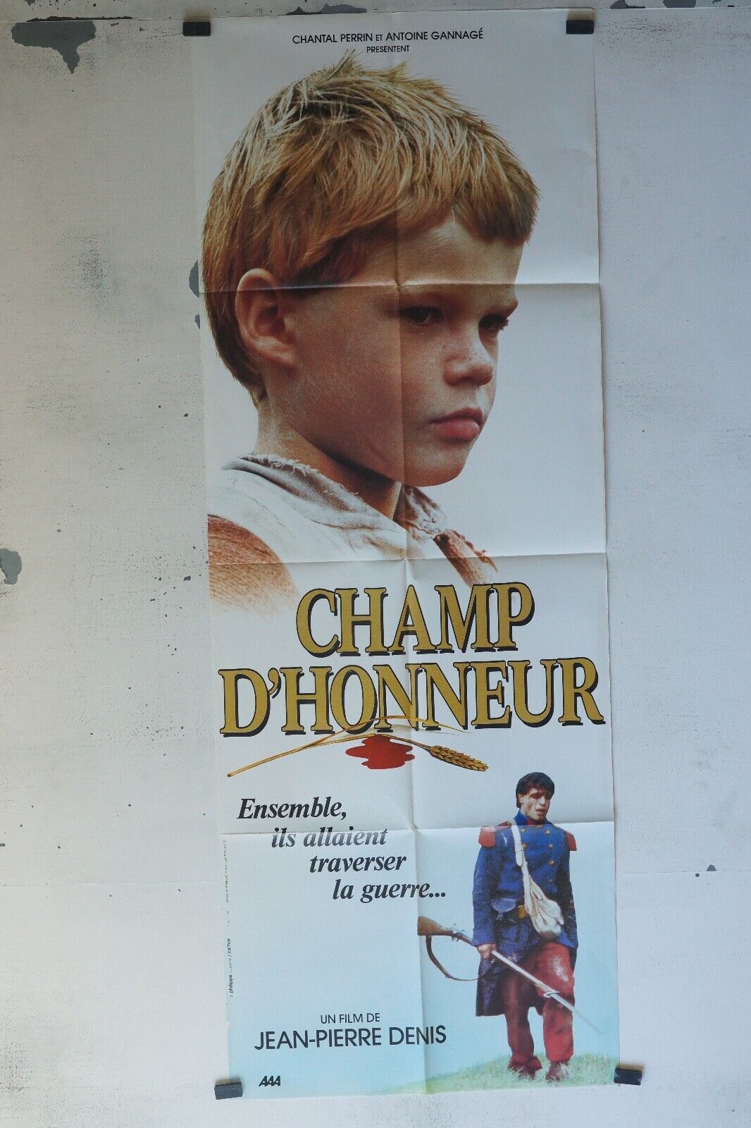 CHAMP D’HONNEUR MOVIE POSTER ORIGINAL 60x160 JEAN-PIERRE DENIS