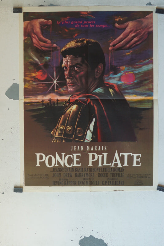 PONCE PILATE MOVIE POSTER ORIGINAL (60X80) JEAN MARAIS – JEANNE CRAIN