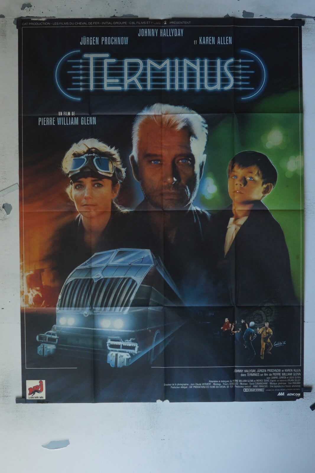 TERMINUS MOVIE POSTER ORIGINAL 120x160 JOHNNY HALLYDAY