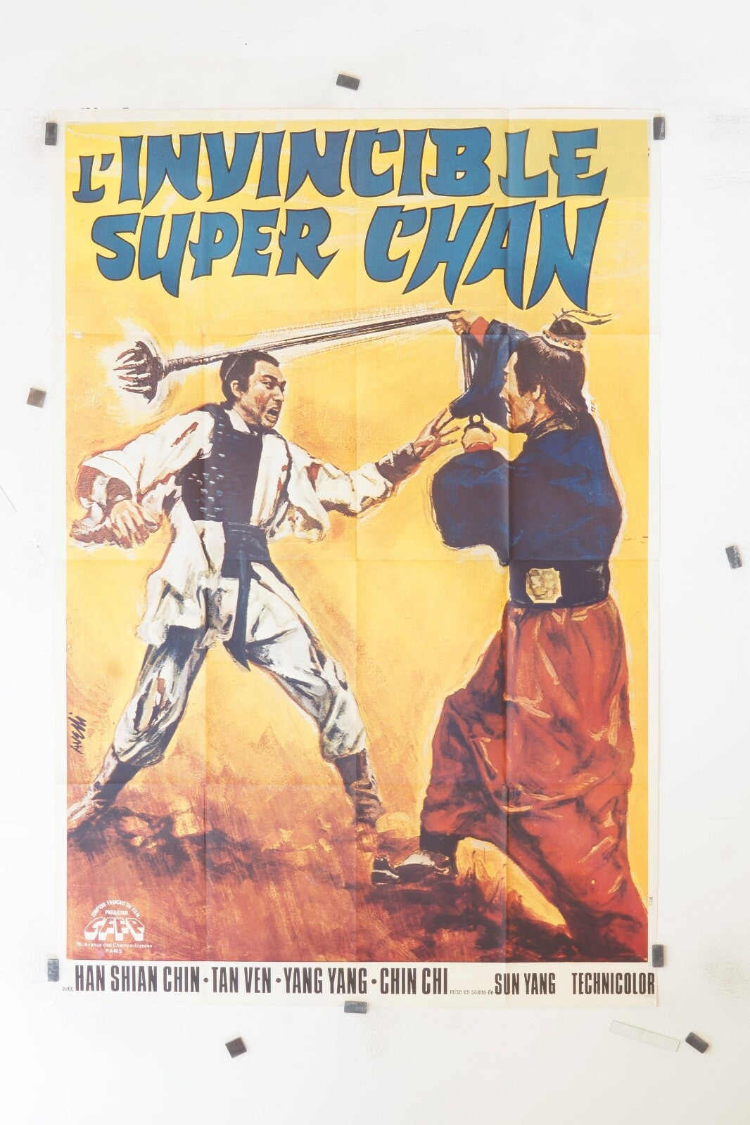 L’INVINCIBLE SUPER CHAN ORIGINAL MOVIE POSTER 120x160