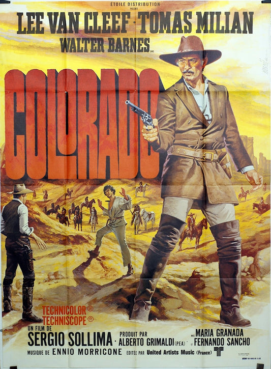 COLORADO LEE VAN CLEEF MOVIE POSTER ORIGINAL 120X160