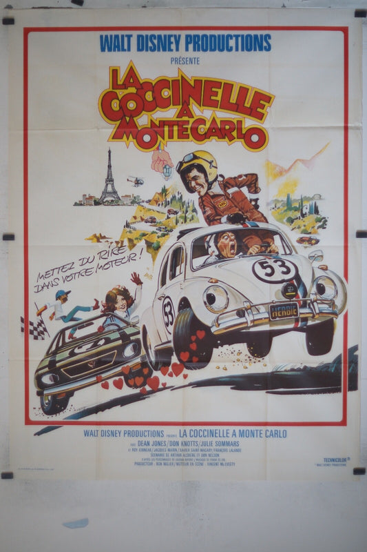 COCCINELLE A MONTECARLO (la) ORIGINAL 120x160 Herbie goes to monte carlo 