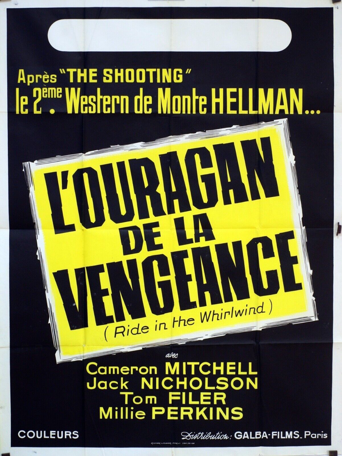 L’OURAGAN DE LA VENGEANCE MOVIE POSTER ORIGINAL 120x160 GENEVIÈVE PAGE