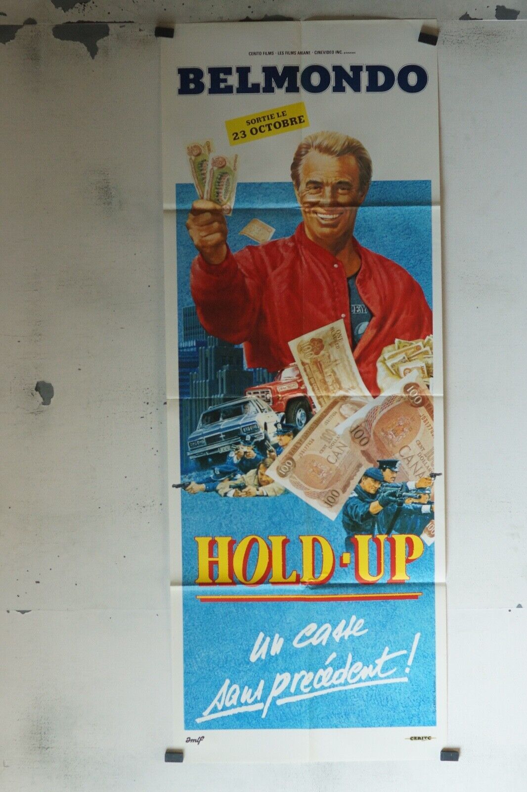HOLD-UP POSTER ORIGINAL 60x160 BELMONDO
