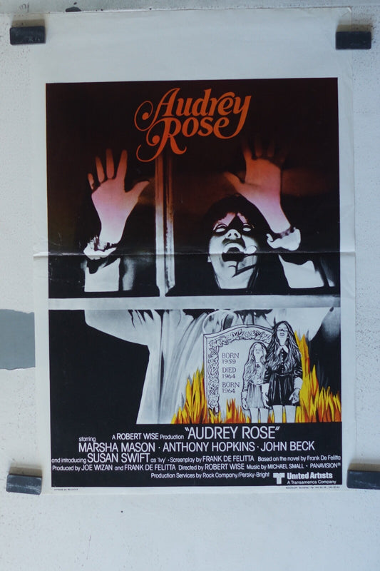 AUDREY ROSE ORIGINAL MOVIE POSTER 36x55 Marsha Mason , Anthony Hopkins