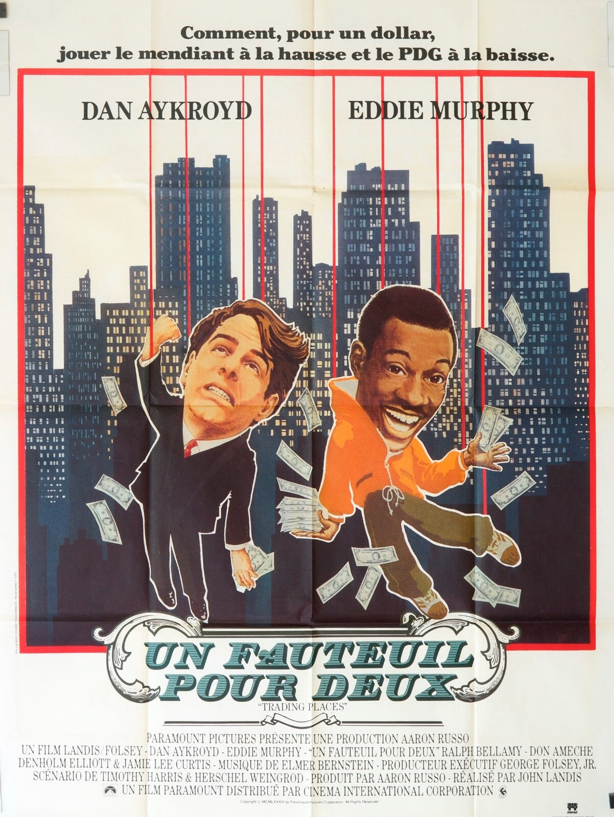 UN FAUTEUIL POUR DEUX ORIGINAL MOVIE POSTER 120x160 EDDIE MURPHY