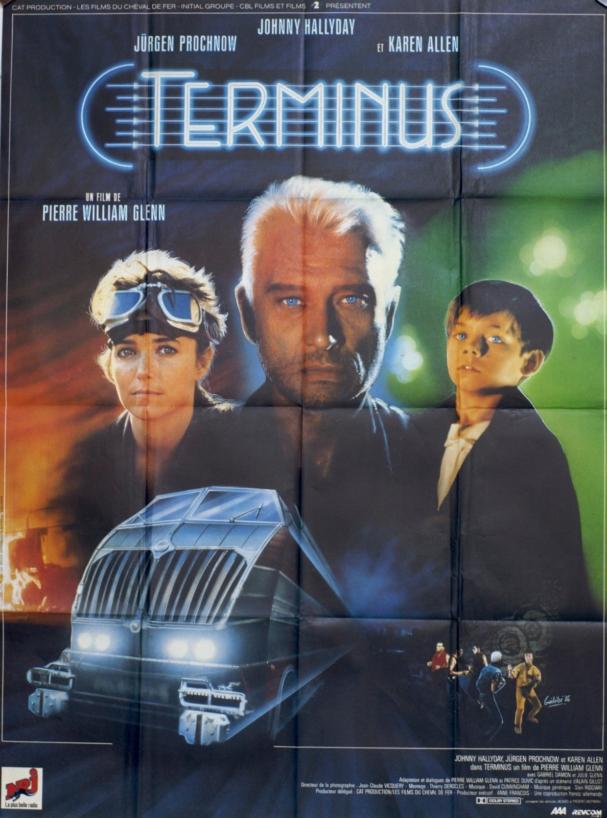TERMINUS JOHNNY HALLYDAY movie poster ORIGINAL 120x160