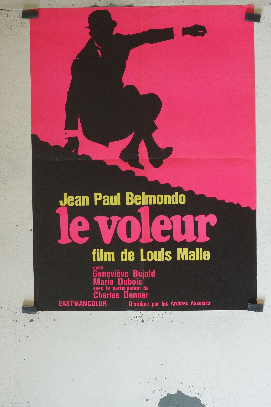 LE VOLEUR MOVIE POSTER ORIGINAL (60X80) JEAN-PAUL BELMONDO, GENEVIÈVE BUJOLD