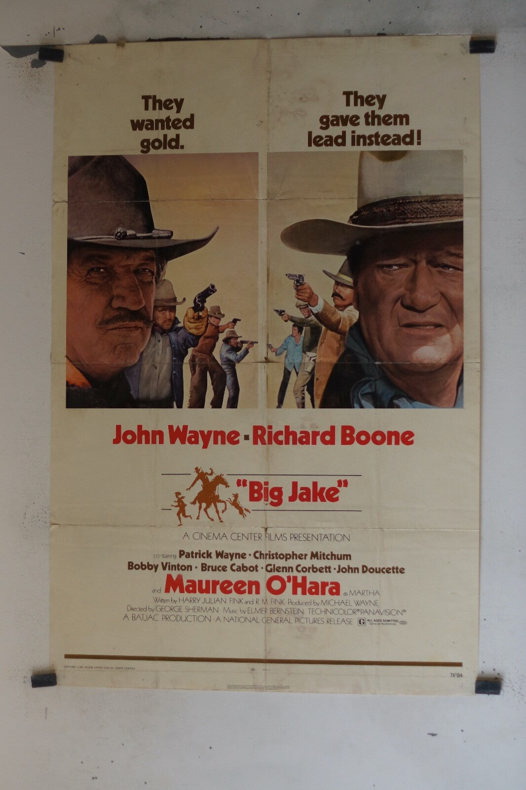 BIG JAKE ORIGINAL 200x100 JOHN WAYNE – RICHARD BOONE