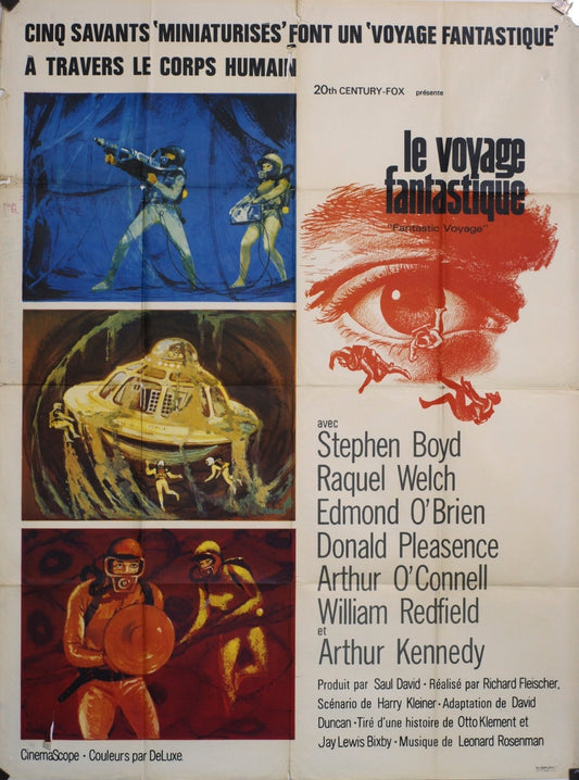 LE VOYAGE FANTASTIQUE STEPHEN BOYD MOVIE POSTER ORIGINAL 120x160