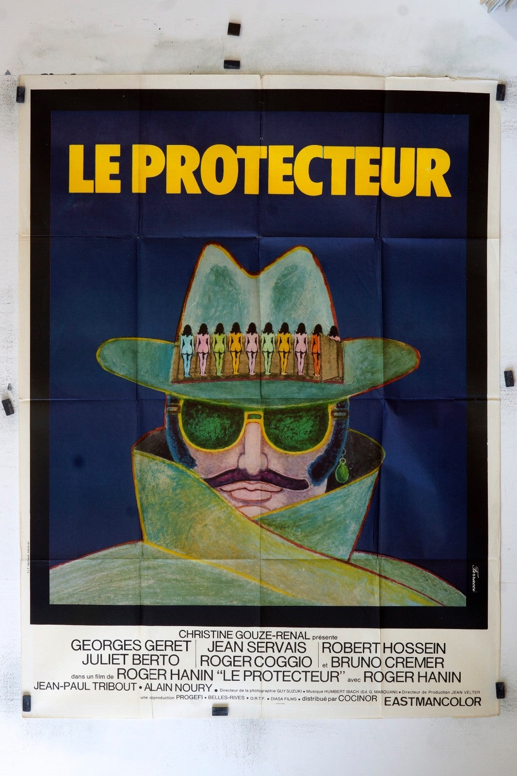 LE PROTECTEUR  GEORGES GERET MOVIE POSTER ORIGINAL 120x160