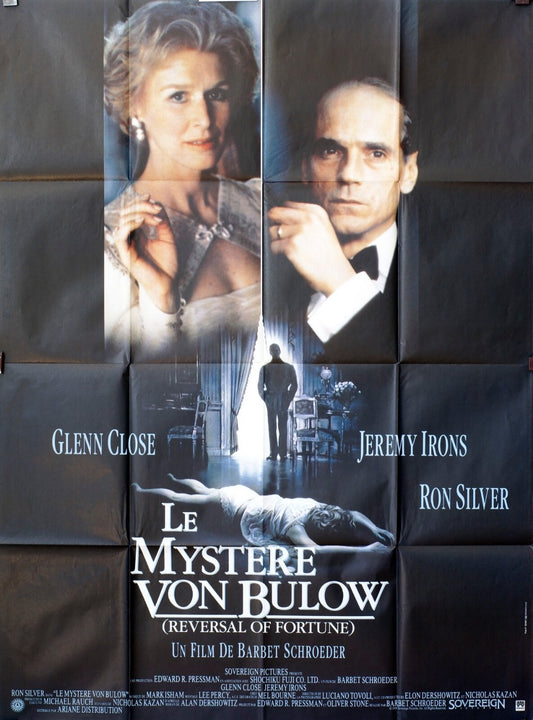 LE MYSTÈRE VAN BULLOW MOVIE POSTER ORIGINAL 120x160 GLENN CLOSE