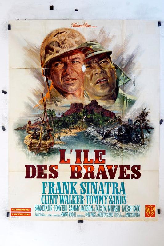 L’ILE DES BRAVES FRANK SINATRA 120X160 MOVIE POSTER ORIGINAL