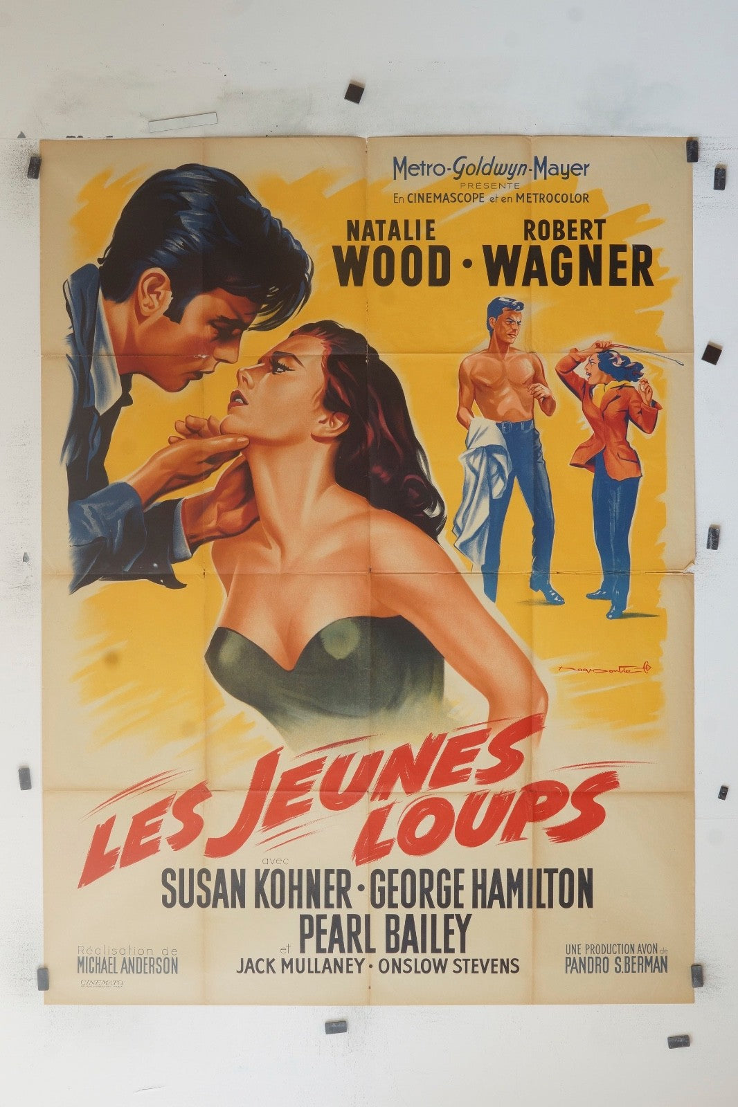 LES JEUNES LOUPS  NATHALIE WOOD MOVIE POSTER ORIGINAL 120x160