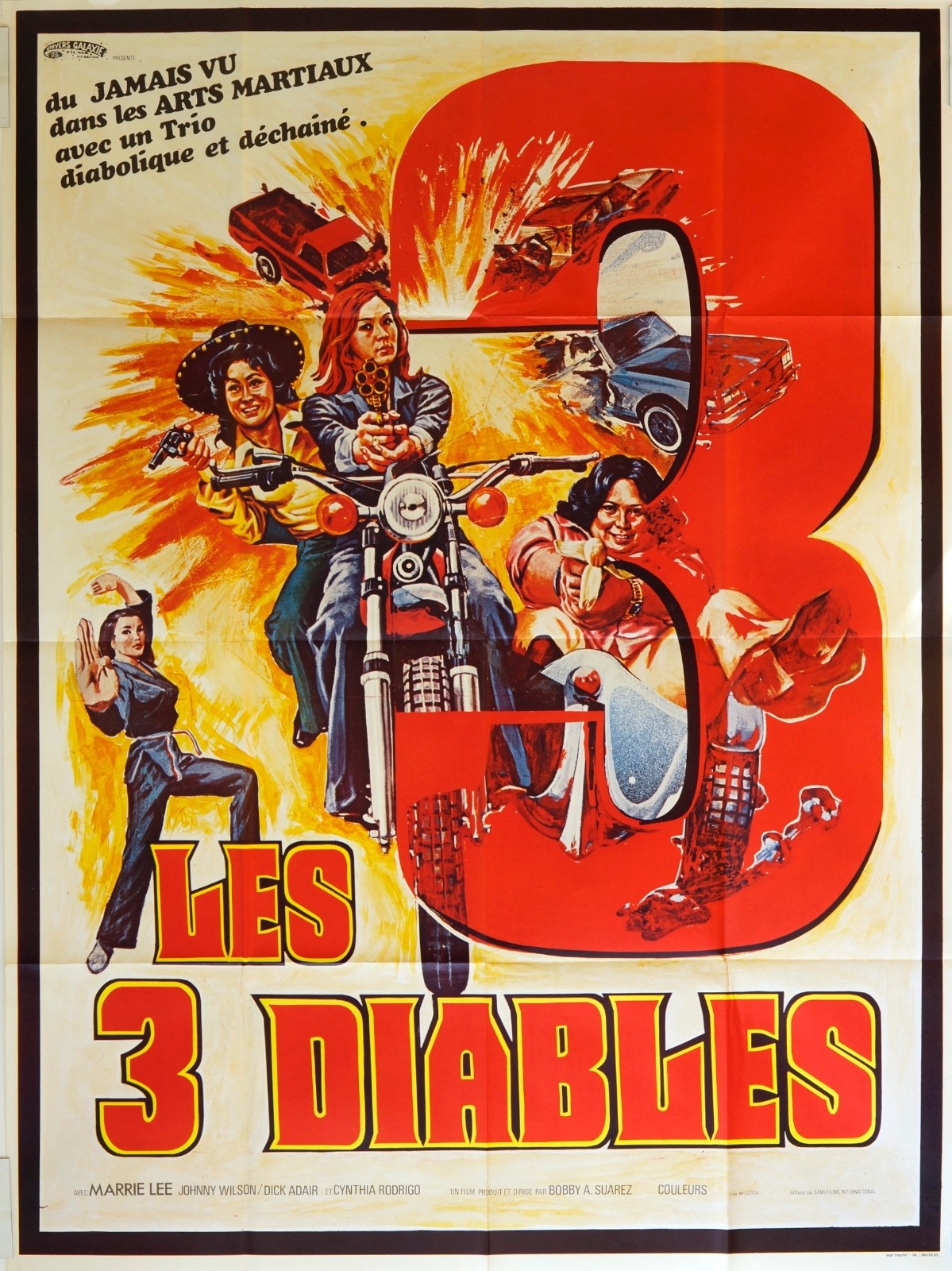 LES 3 DIABLES MARRIE LEE ORIGINAL MOVIE POSTER 120x160
