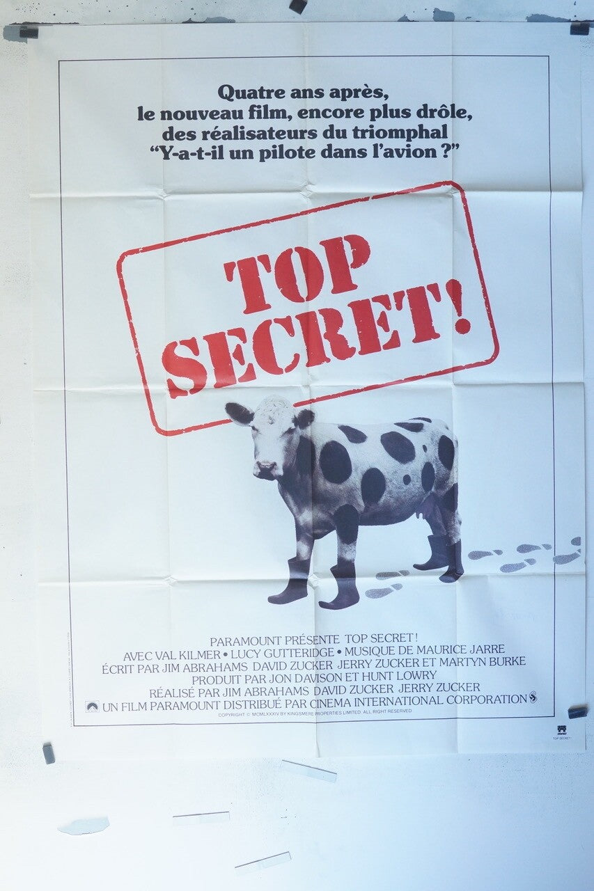 TOP SECRET MOVIE POSTER ORIGINAL 120x160 ALFREDO PEA