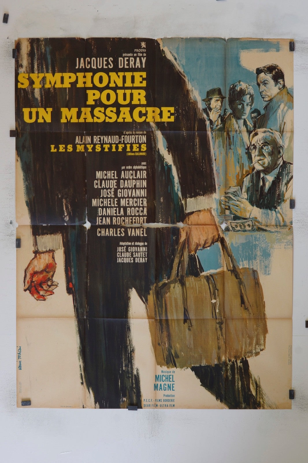 SYMPHONIE POUR UN MASSACRE MICHEL AUCLAIR MOVIE POSTER ORIGINAL 120x160
