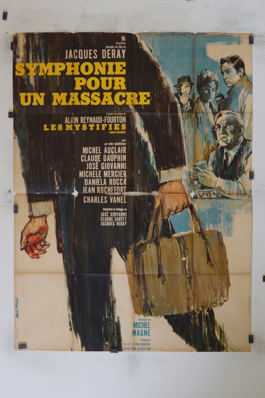 SYMPHONIE POUR UN MASSACRE MICHEL AUCLAIR MOVIE POSTER ORIGINAL 120x160