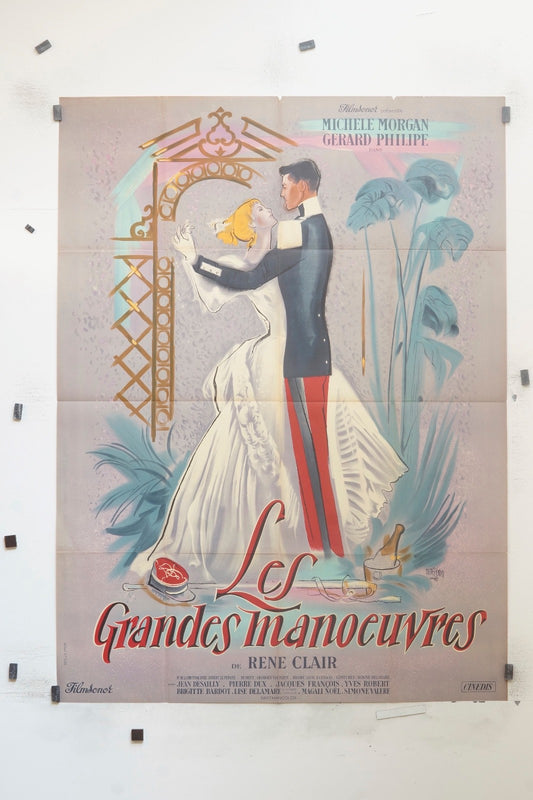 LES GRANDES MANŒUVRES  RENÉ CLAIR  MOVIE POSTER ORIGINAL (120x160)