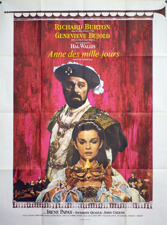 ANNE DES MILLE JOURS movie poster ORIGINAL (120x160) RICHRD BURTON