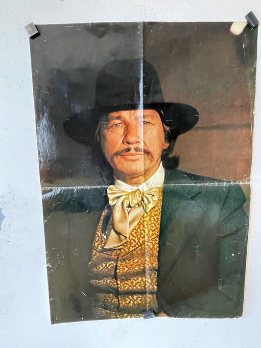 PORTRAIT CHARLES BRONSON MOVIE POSTER ORIGINAL (60X80) CHARLES BRONSON BON ETAT
