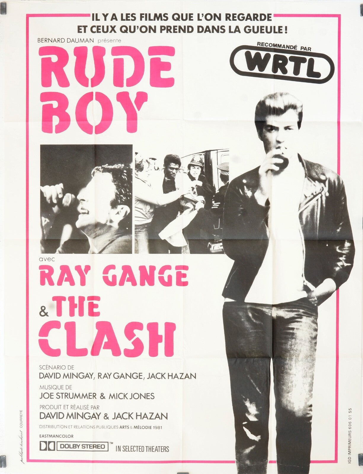 RUDE BOY, RAY GANGE, MOVIE POSTER ORIGINAL 120x160