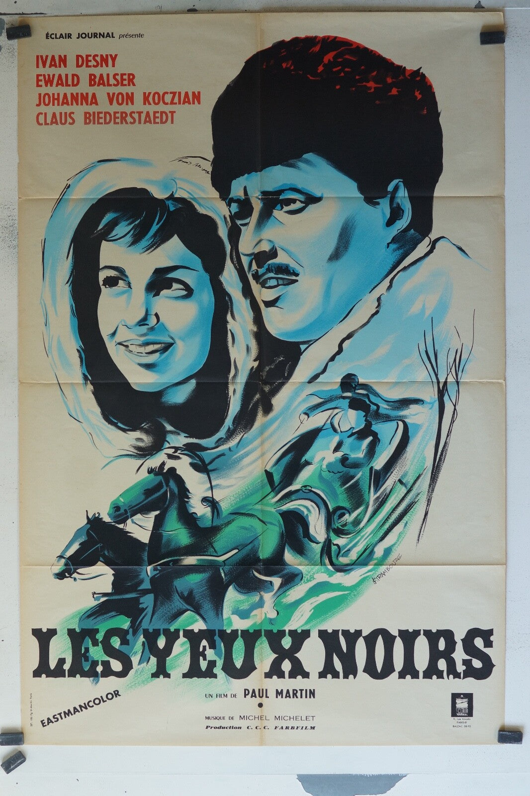 YEUX NOIRS (LES) ORIGINAL 80x120