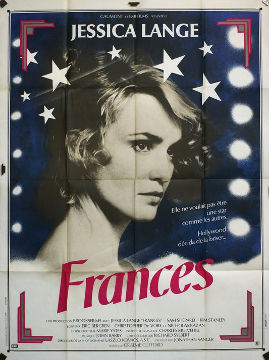 FRANCES JESSICA LANGE MOVIE POSTER ORIGINAL 120x160