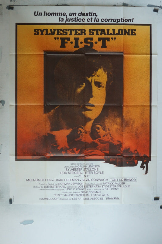 FIST MOVIE POSTER ORIGINAL 120x160 SYLVESTER STALLONE