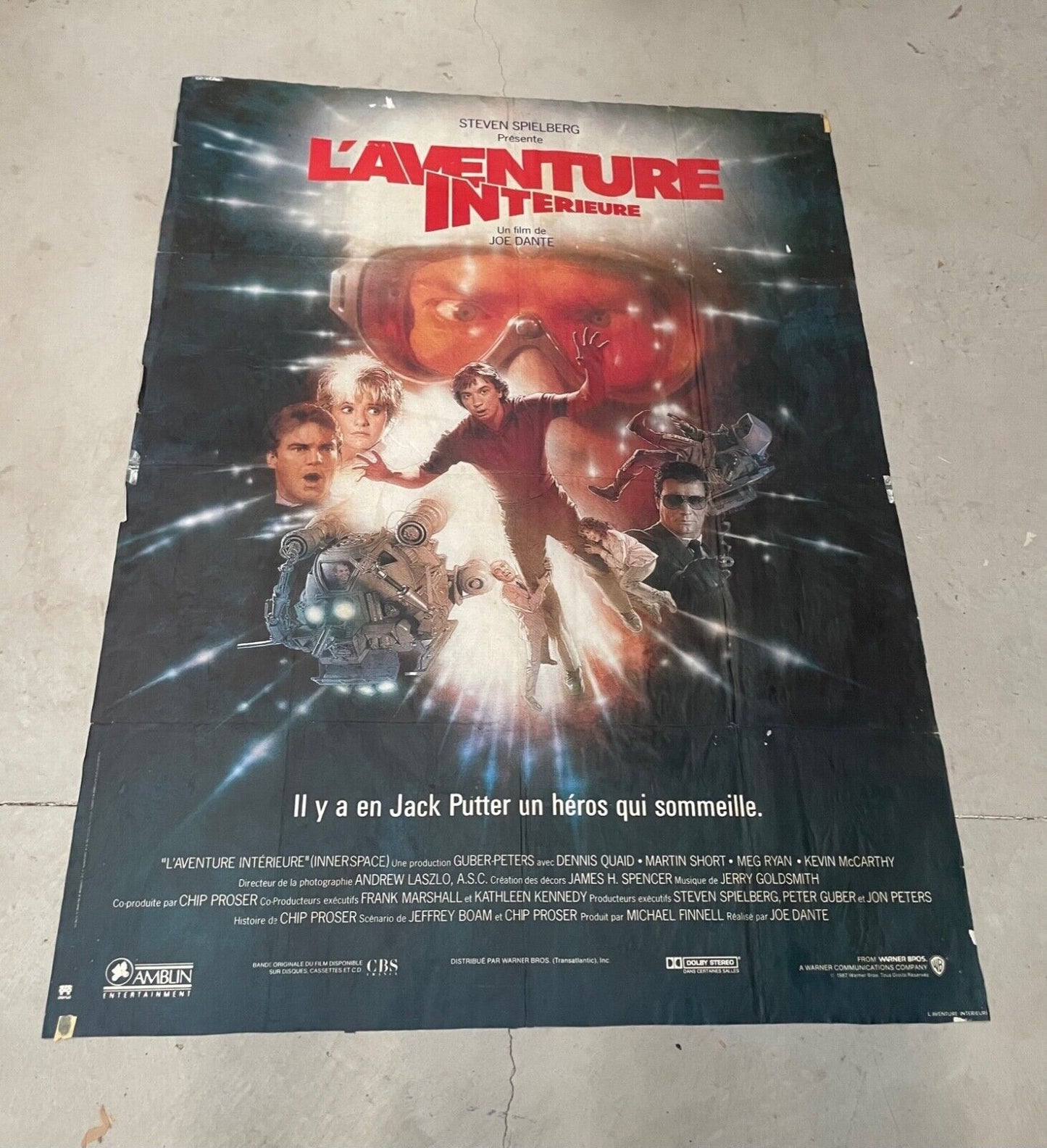 L’AVENTURE INTÉRIEURE MOVIE POSTER ORIGINAL 120x160 JACK PUTTER