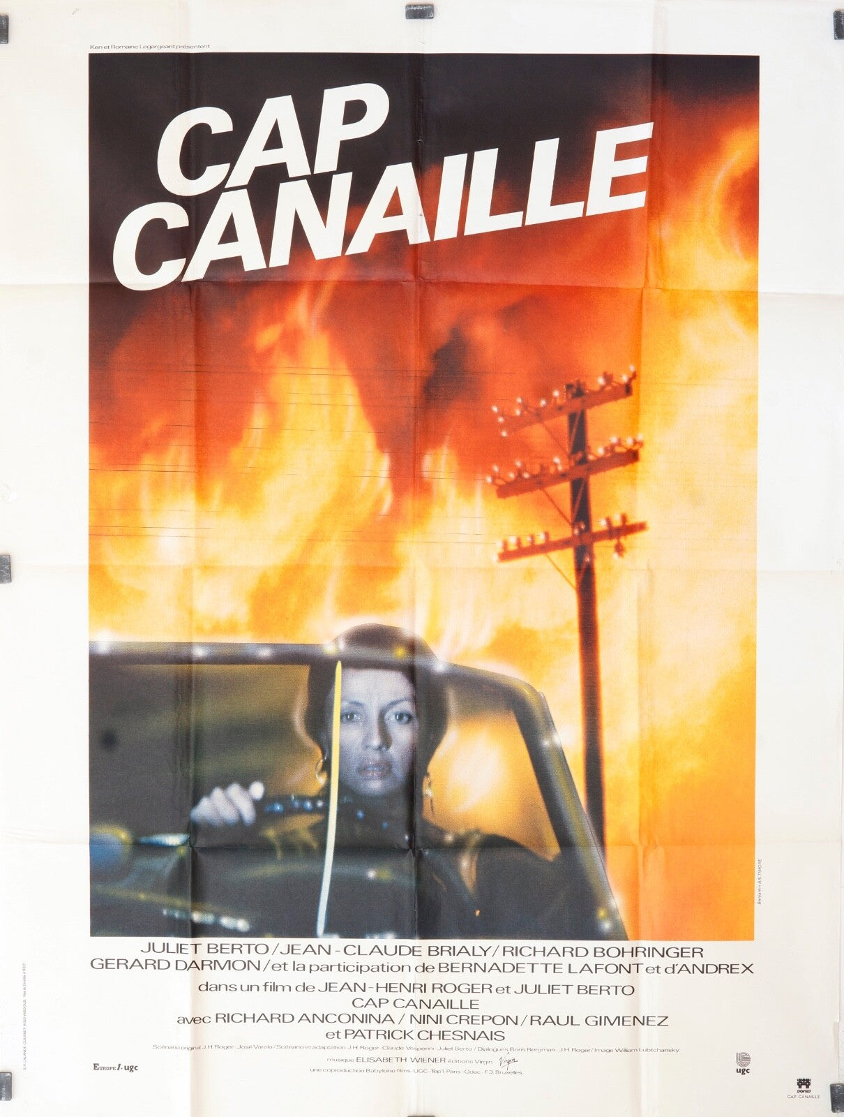 CAP CANAILLE movie poster original (120x160) JULIET BERTO