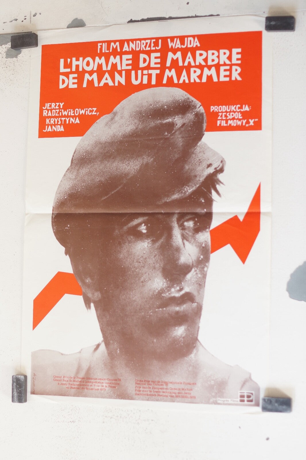 L’HOMME DE MARBRE MOVIE POSTER ORIGINAL 40x60 ANDREZEJ WAJDA