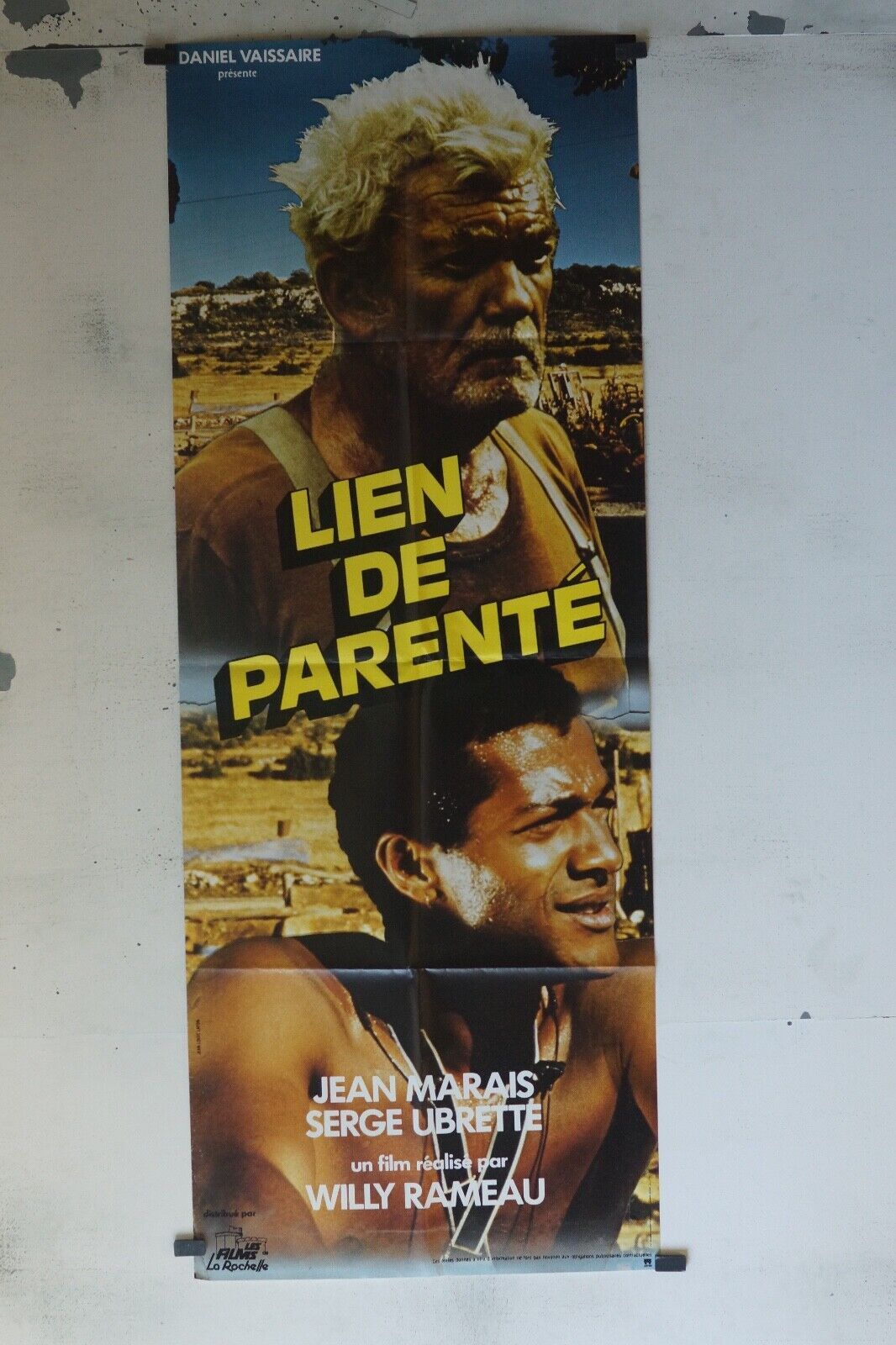 LIEN DE PARENTÉ POSTER ORIGINAL (60x160) JEAN MARAIS