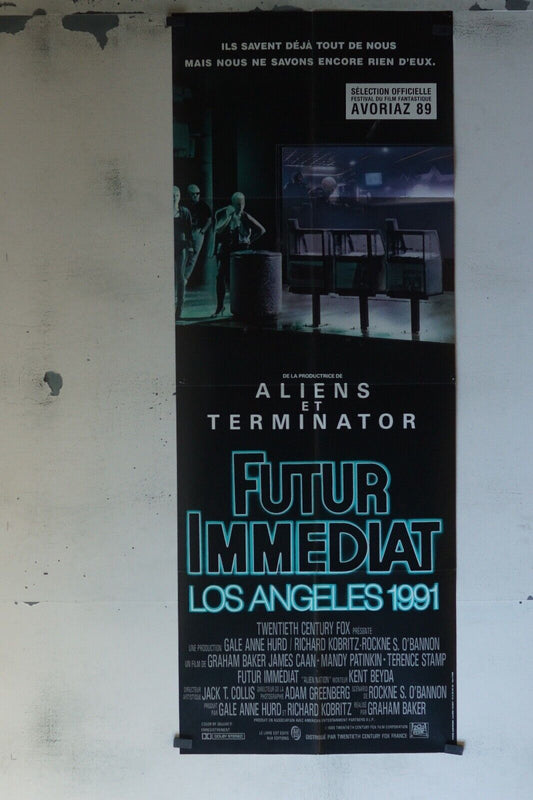 FUTUR IMMÉDIAT LOS ANGELES 1991 MOVIE POSTER ORIGINAL 60x160 JAMES CAAN