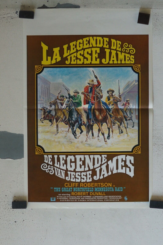 LA LEGENDE DE JESSE JAMES ORIGINAL MOVIE POSTER 55X37 CLIFF ROBERTSON