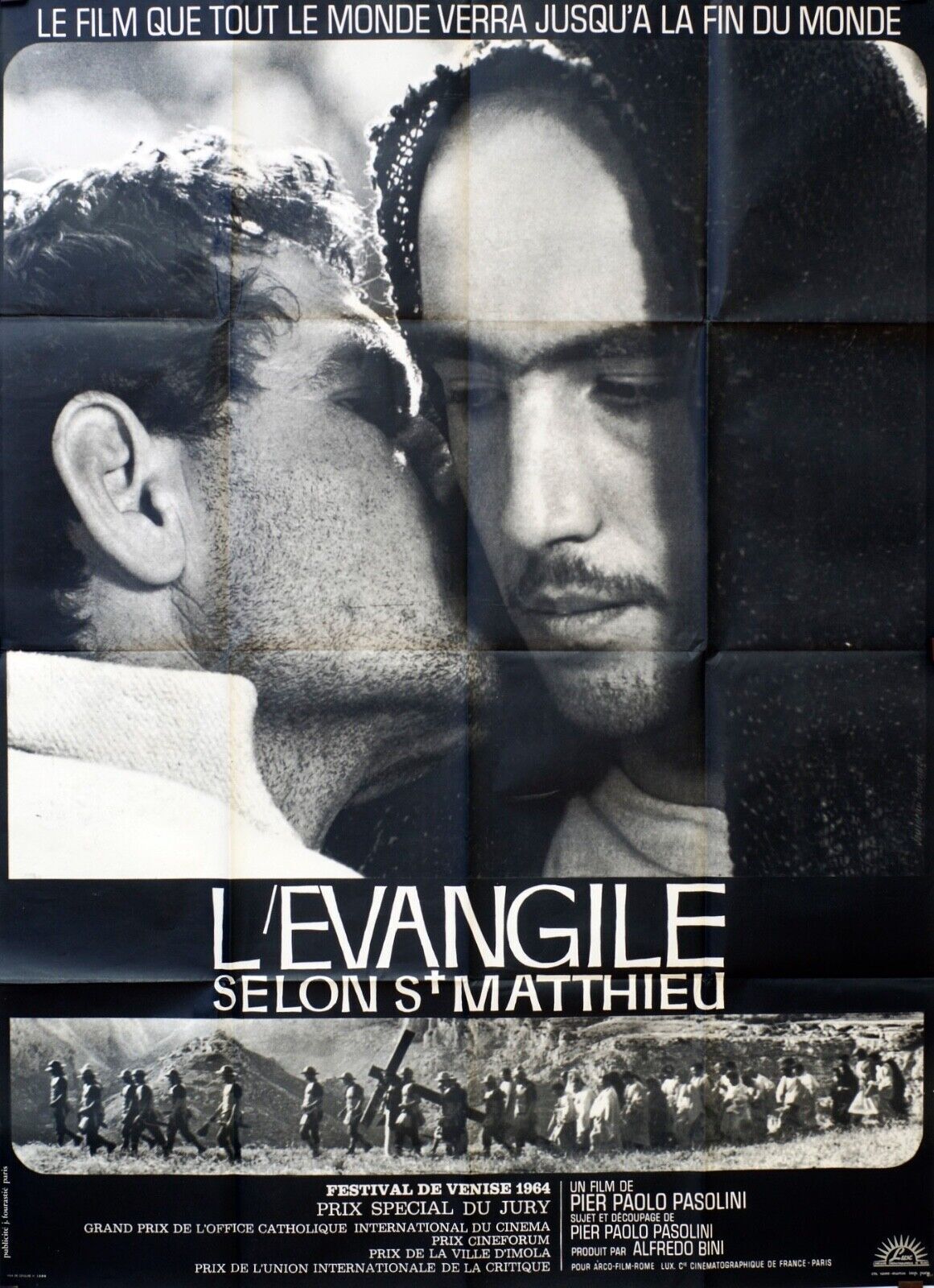 L’ÉVANGILE SELON ST MATHIEU Original Movie Poster 120X160 PIER PAOLO PASOLINI