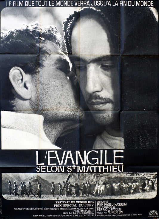 L’ÉVANGILE SELON ST MATHIEU Original Movie Poster 120X160 PIER PAOLO PASOLINI
